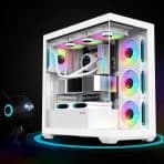SAMA PC CASE ATX 4 Pre-installed ARGB Fans, Type C Mid-Tower Computer Case - Image 3