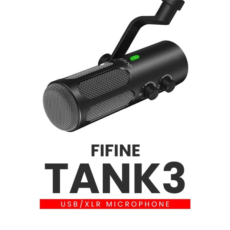 FIFINE Tank3 Mic XLR/USB for Streaming & Podcasts