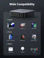 UGREEN Nexode 200W USB C GaN Charger-6 Ports - Image 3