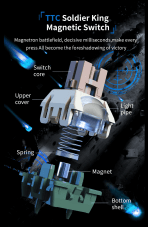 AJAZZ AK820 MAX Ultra HE Keyboard – Magnetic Switch, Rapid Trigger, Tri-Mode Connectivity - Image 8