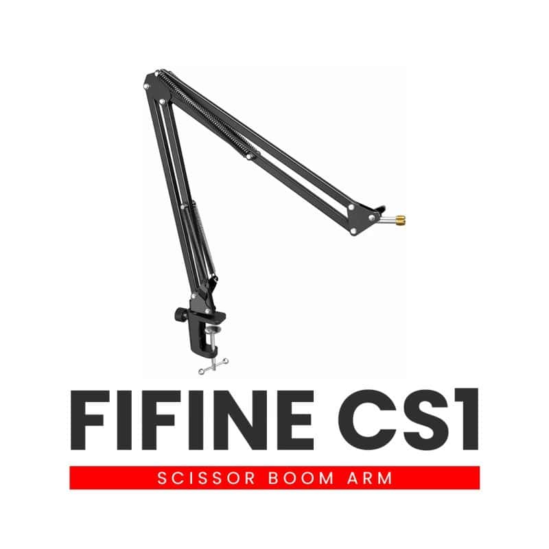 FIFINE CS1 Scissor Boom Arm Stand – Adjustable Metal Mic Arm for Podcasting & Streaming in Nepal