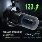 FIFINE K688 Dynamic Microphone, XLR/USB Podcast Recording PC - Image 4