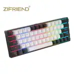 Zifriend KA646 64 Keys Red Switch Wired Detachable RGB Mechanical Gaming Keyboard - Image 3
