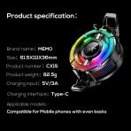 MEMO CX15 RGB Mobile Phone Cooler with Digital Display - Image 4