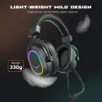 FIFINE H6 USB HEADSET WITH 24-BIT, RGB, IN-LINE CONTROLS OF 7.1 SURROUND SOUND, EQ MODES,FOR PC GAMING - Image 4