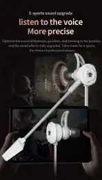PLEXTONE M762 Pro Dynamic Iron Loudspeaker Professional Wired Game Earphones Detachable Mic Built-in Type-C Charging Interface - Image 6
