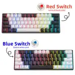 Zifriend KA646 64 Keys Red Switch Wired Detachable RGB Mechanical Gaming Keyboard - Image 4