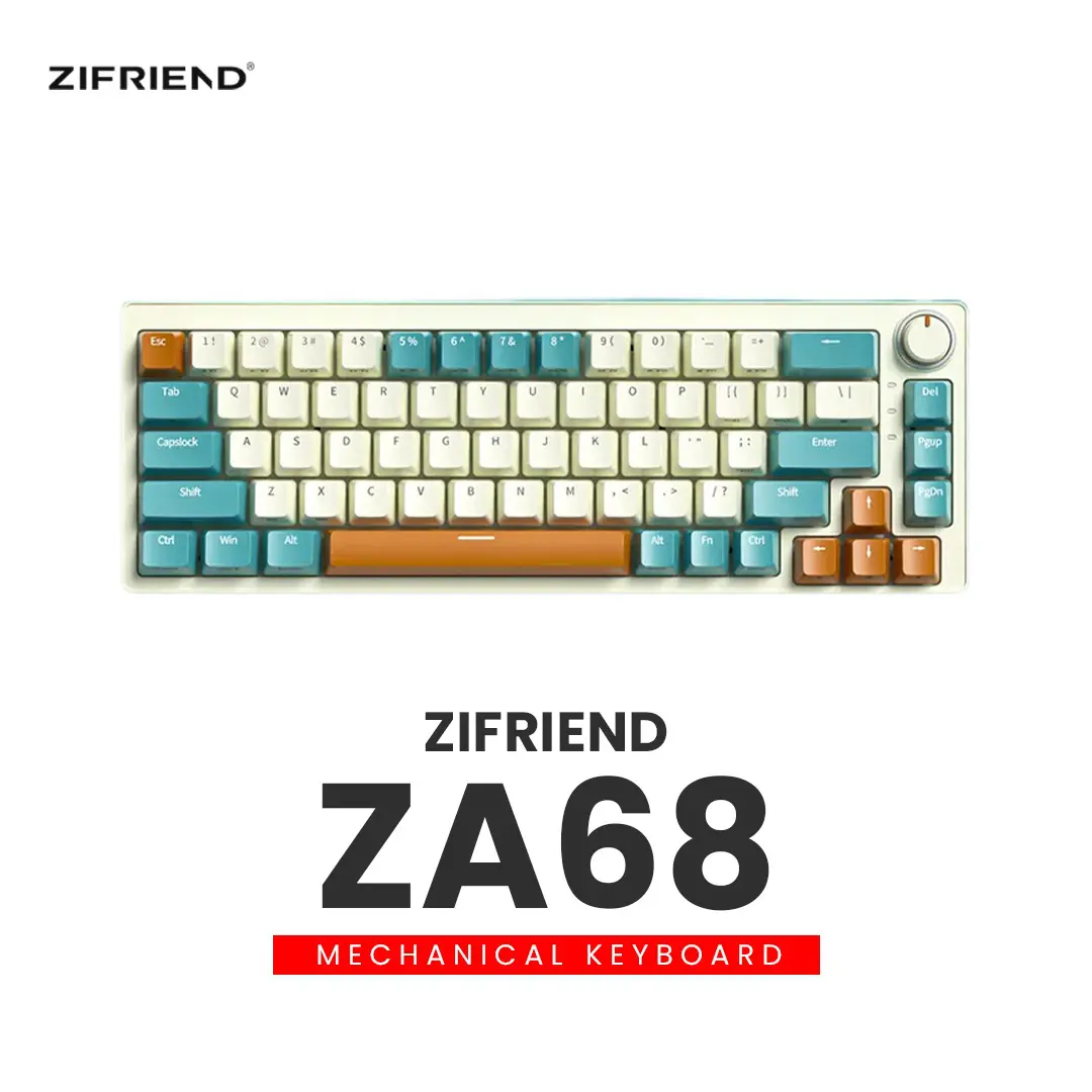 Zifriend ZA68 – Hot-Swap RGB Mechanical Keyboard