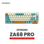 Zifriend ZA68 Pro RGB Tri-mode Wireless/Bluetooth/Wired Hot Swappable Mechanical Keyboard 68 Keys With Volume Knob Gasket Mount - Image 6