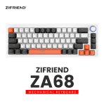 Zifriend ZA68 RGB Gasket Mount Hot-Swappable Type-C Wired 68 Keys Mechanical Keyboard With Volume Knob - Image 3