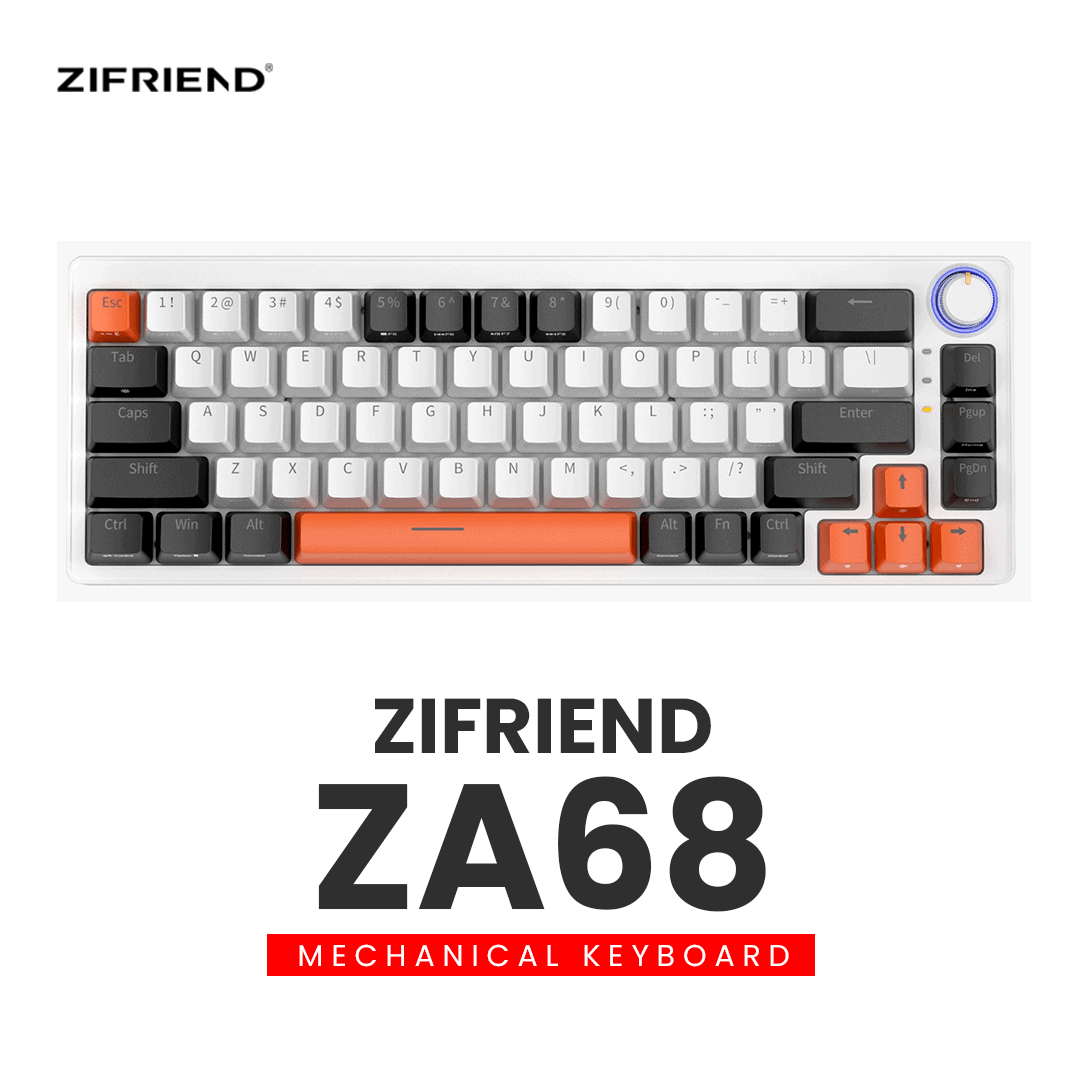 Zifriend ZA68 – Hot-Swap RGB Mechanical Keyboard