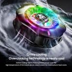 Memo CX10 RGB Pro Cooling Fan, Magnetic Clip RGB Lights Fast Cooling Radiator for (iPhone/Android) - Image 5