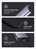 UGREEN USB-C to 3×USB3.0 Hub+RJ45 (1000M) Ethernet Adapter - Image 5