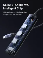 UGREEN USB-C to 3×USB3.0 Hub+RJ45 (1000M) Ethernet Adapter - Image 6