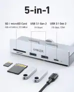 Anker 535 USB-C Hub (5-in-1, for iMac) - Image 3
