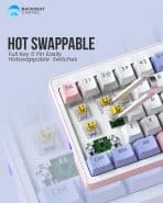 Zifriend ZA63 RGB Hot-Swappable Wired Mechanical Keyboard – Tnt Yellow Switch (Linear) - Image 2