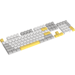 PBT Keycap Set – Yellow White - Image 3
