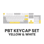 PBT Keycap Yellow White