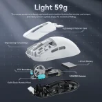 ATTACK SHARK G3 Tri-mode Wireless Gaming Mouse (25,000 DPI) - Image 3