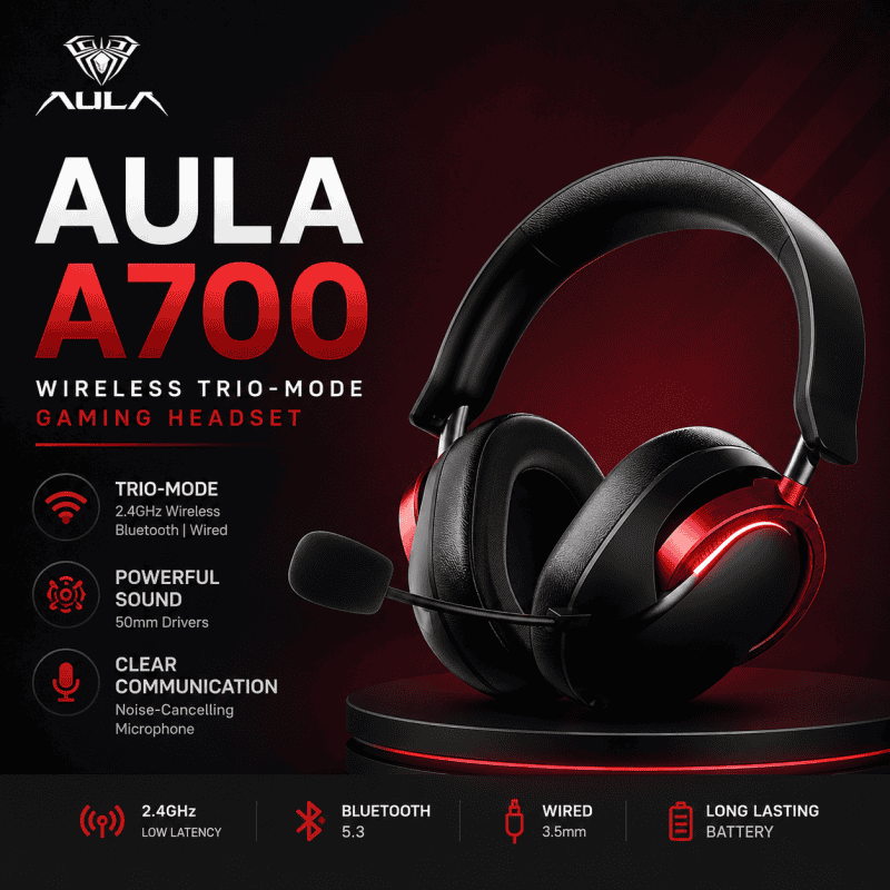 AULA A700 Wireless Gaming Headset