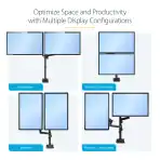 NB H180 Dual Monitor Arm