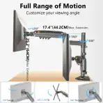 NB H180 Dual Monitor Arm