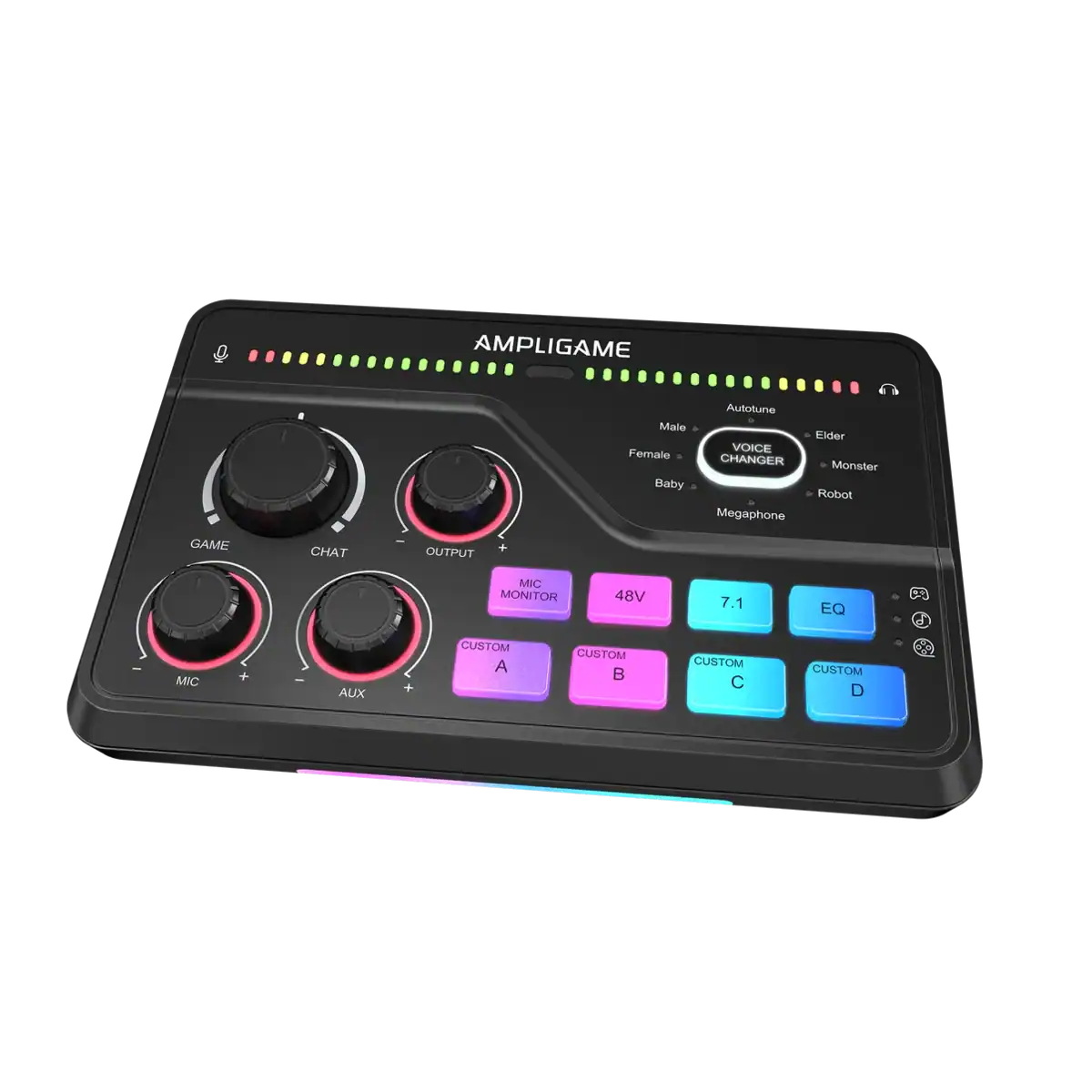 FIFINE-ampligame-SC8-audio-mixer-black-front-view Fifine AmpliGame SC8
