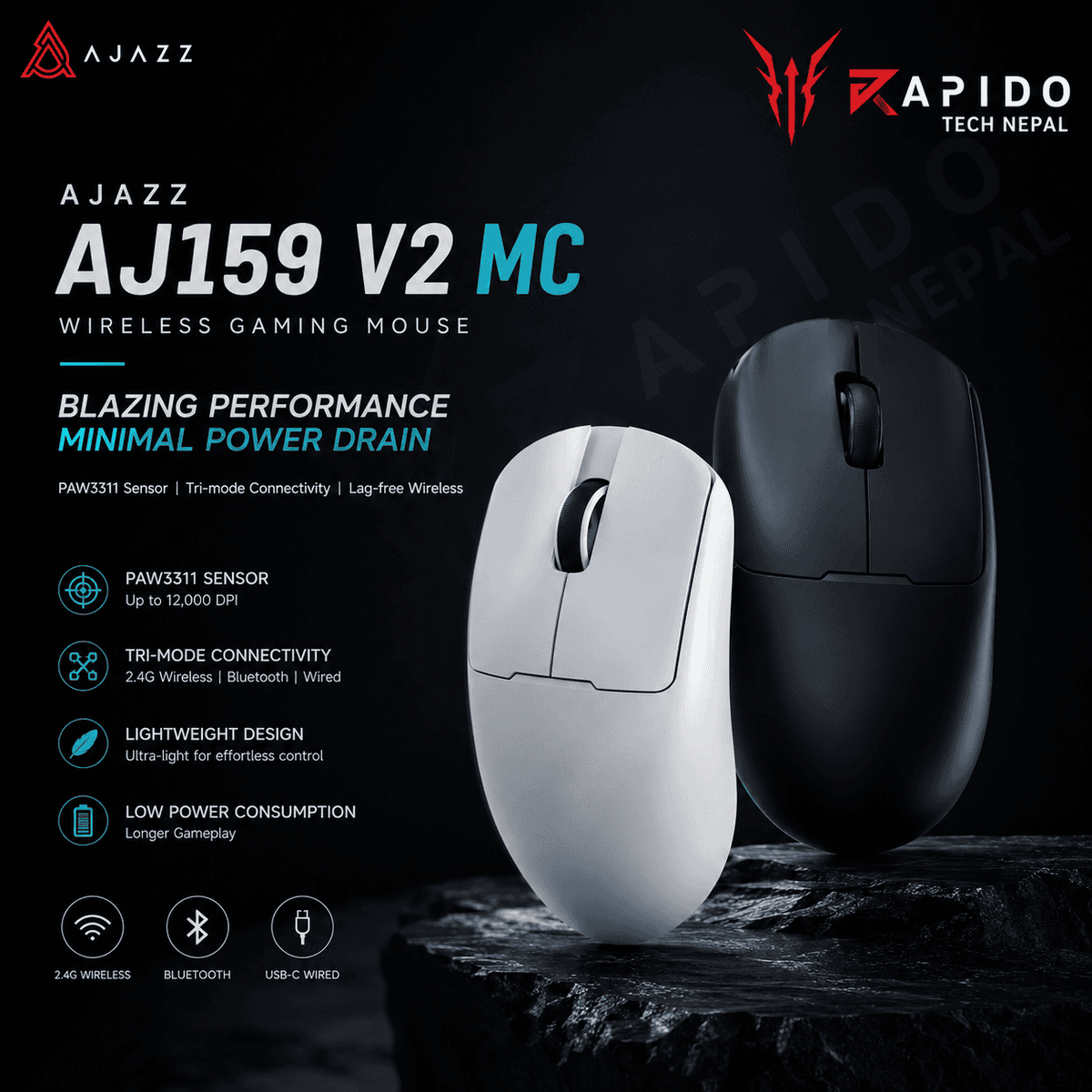 AJAZZ AJ159 V2 MC Gaming Mouse AJAZZ AJ159 V2 MC