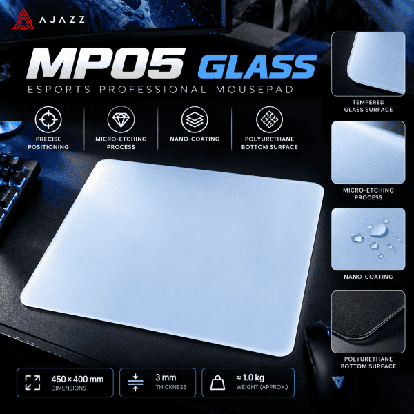 Ajazz MP05 Glass Mousepad