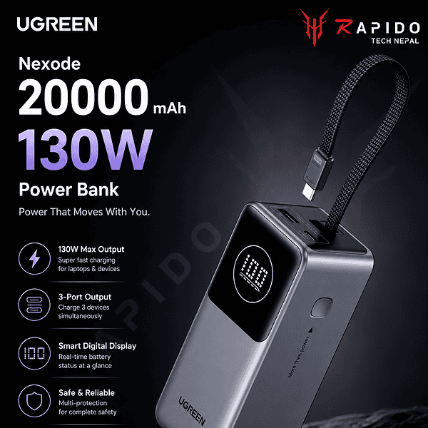 UGREEN Nexode 20000mAh 130W